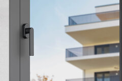 HOPPE ablakkilincs, Los Angeles sorozat, alumínium kivitelben, F9714M (matt fekete)